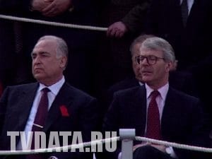 Sir John Major Prime Minister of the United Kingdom in Moscow