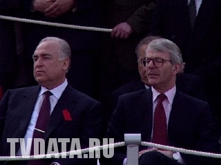 Sir John Major Prime Minister of the United Kingdom in Moscow